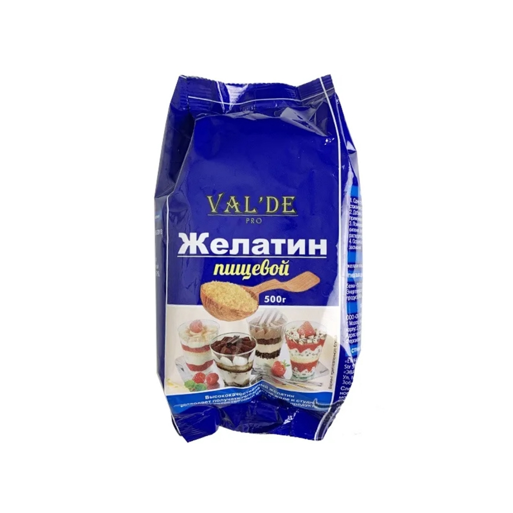 Фотография Желатин гранулированный 500гр кор1-10 Valde - 1