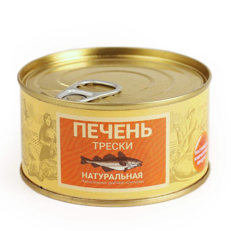 Фотография Печень трески натуральная жб №38 185 гр ктф - 1