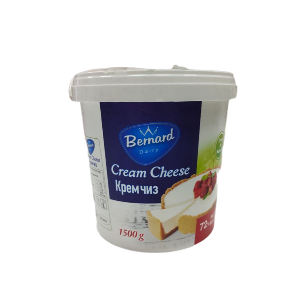 Фотография Сыр творожный ж72% 1,5кг Bernard Иран - 1
