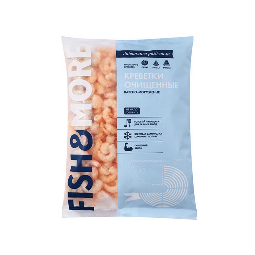 Фотография Креветки очищ вм 200-300 по 1кг кор 1-10 Fish&More - 1