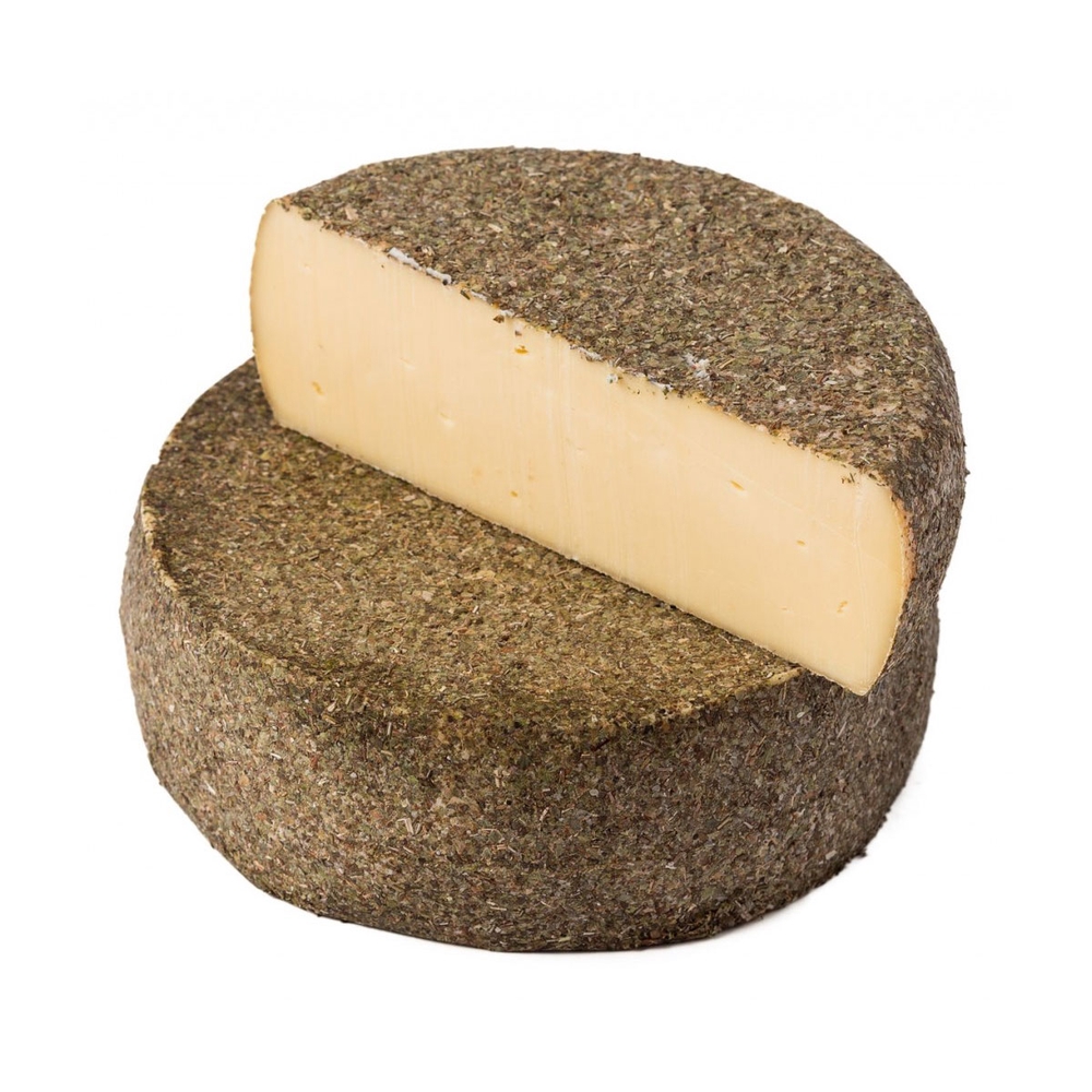 Фотография Сыр полутвердый с травами Швейцарские Альпы ж45% Швейцария - 1