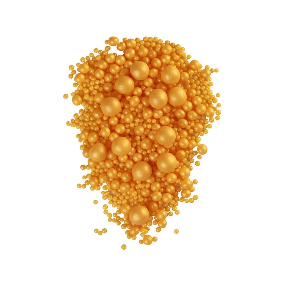 Фотография Драже зерновое в глазури ЖЕМЧУГ Золото (микс)  230 1,5кг - 1
