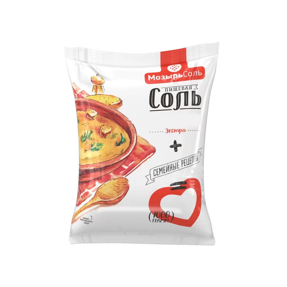 Фотография Соль экстра 1кг кор1-20 Мозырьсоль - 1