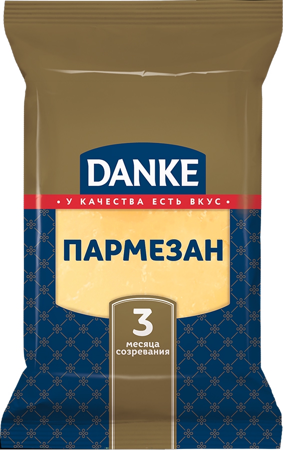 Фотография Сыр пармезан 3мес Danke Professional ж40% 2,5кг брус Беларусь - 1