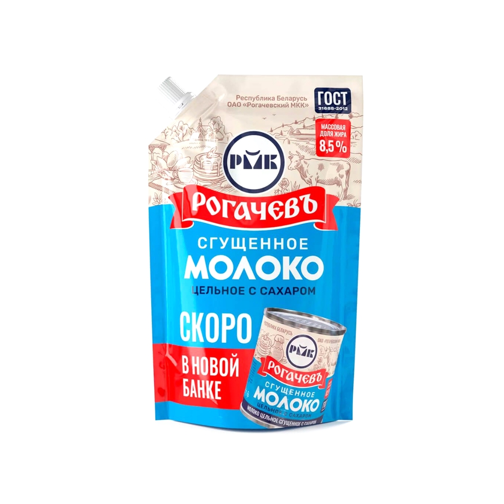 Фотография Молоко сгущенное 8,5% дой-пак 270гр кор1-24 Рогачев Беларусь - 1