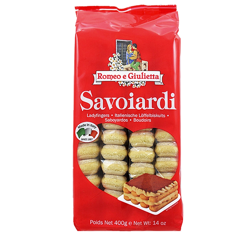 Фотография Печенье савоярди для тирамису Ромео и Джульетта 400гр кор1-15 Италия - 1