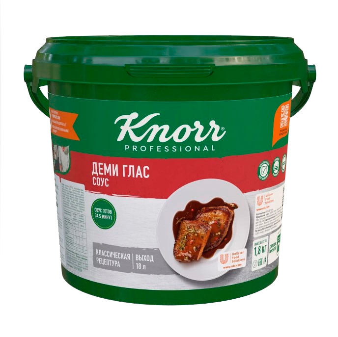 Фотография Соус Деми глас 1,8кг кор1-4 Knorr Россия - 1