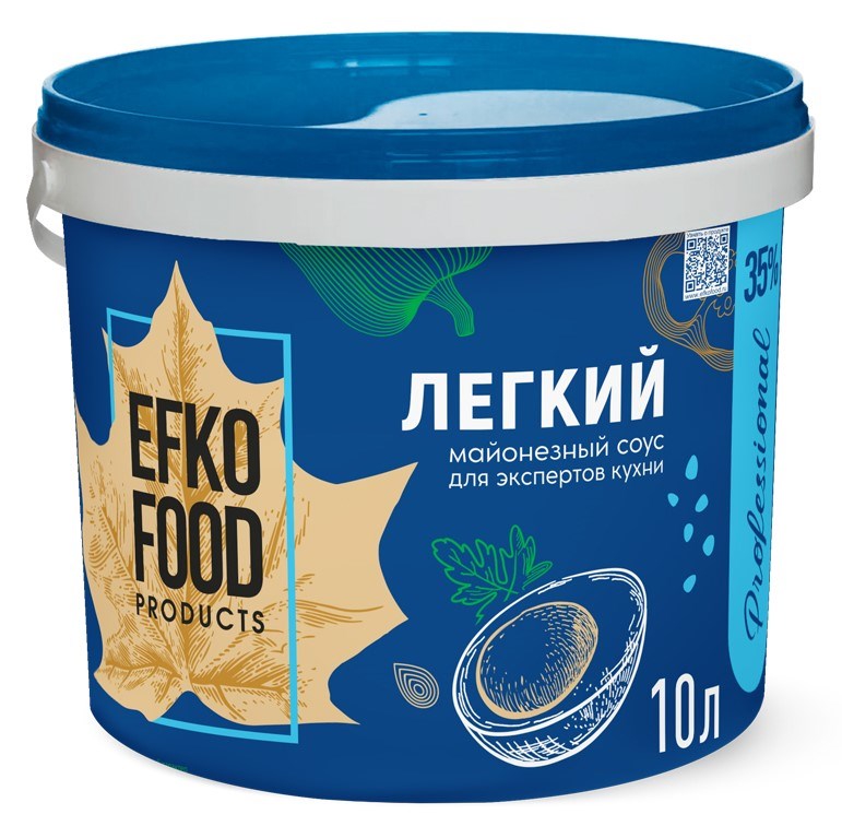 Фотография Соус майонезный ж40% ведро 10л Efko Food classic Россия - 1