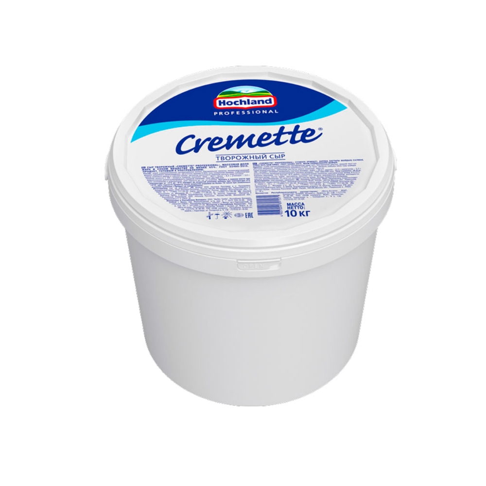 Фотография Сыр творожный Креметте ж65% 10 кг Хохланд Россия - 1