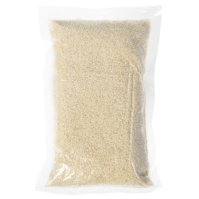 Фотография Кунжут белый нежареный 1кг кор1-15 - 1