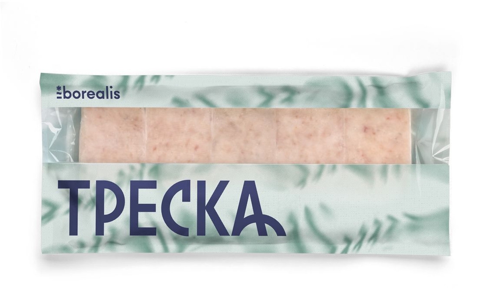 Фотография Треска фарш блочный см дпак 750 гр кор1-8 Borealis - 1