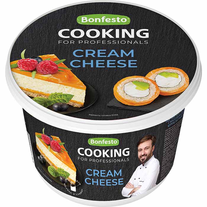 Фотография Сыр творожный мягкий Кремчиз Cooking ж70% 500гр кор1-6 Беларусь - 1