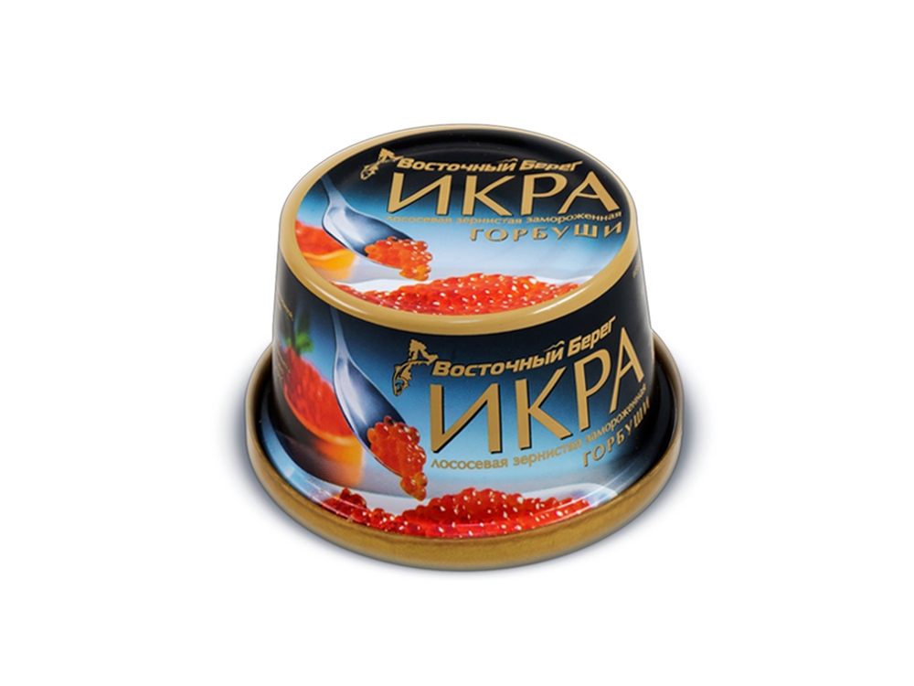 Фотография Икра лососевая зернистая горбуши соленая жб 125 гр кор1-36 Восточный берег Россия - 1