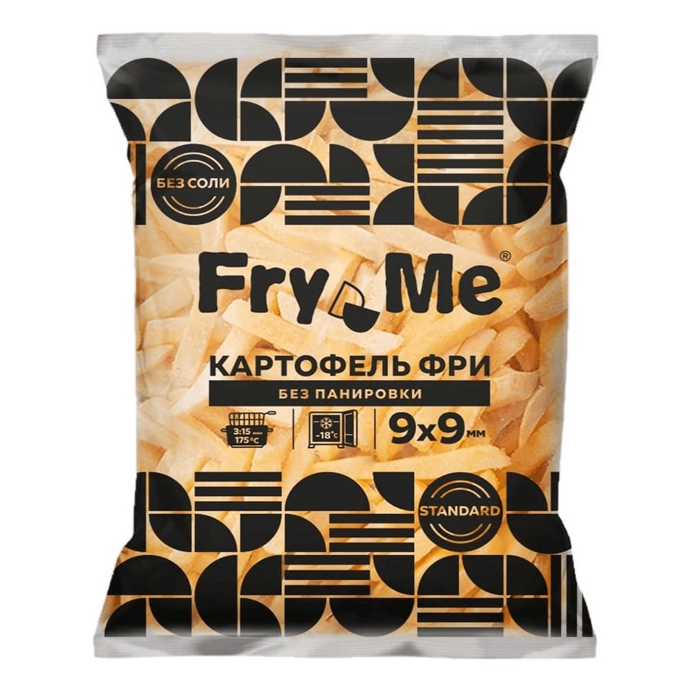 Фотография Картофель фри см р9*9 мм без панировки 2,5кг кор 1-5 Fry Me - 1