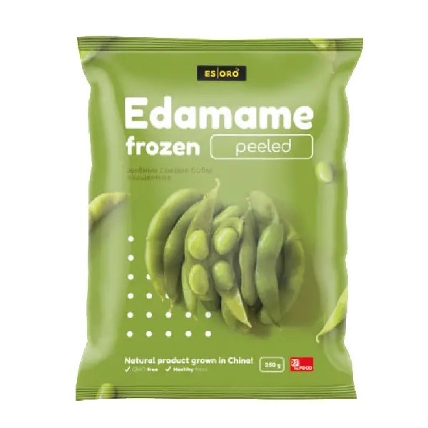 Фотография Бобы соевые зеленые очищ см 250 гр кор1-40 Эдамаме ESORO Китай - 1