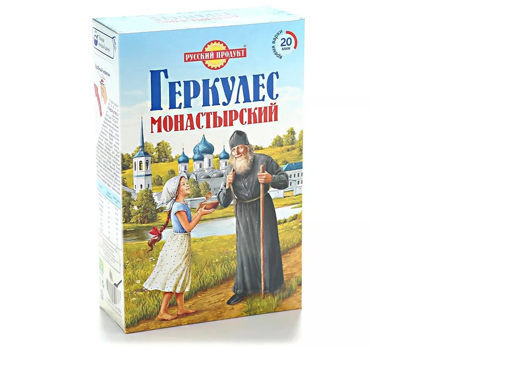 Фотография Геркулес монастырский 500гр кор1-14 Русский продукт Россия - 1