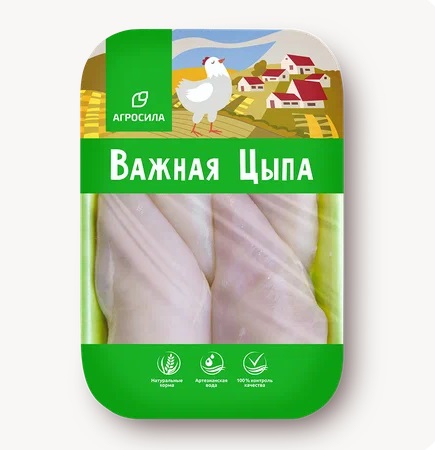 Фотография Цыпленка-бройлера филе подложка см 0,7кг вес кор1-12кг Важная Цыпа ПТФ Пермская - 1