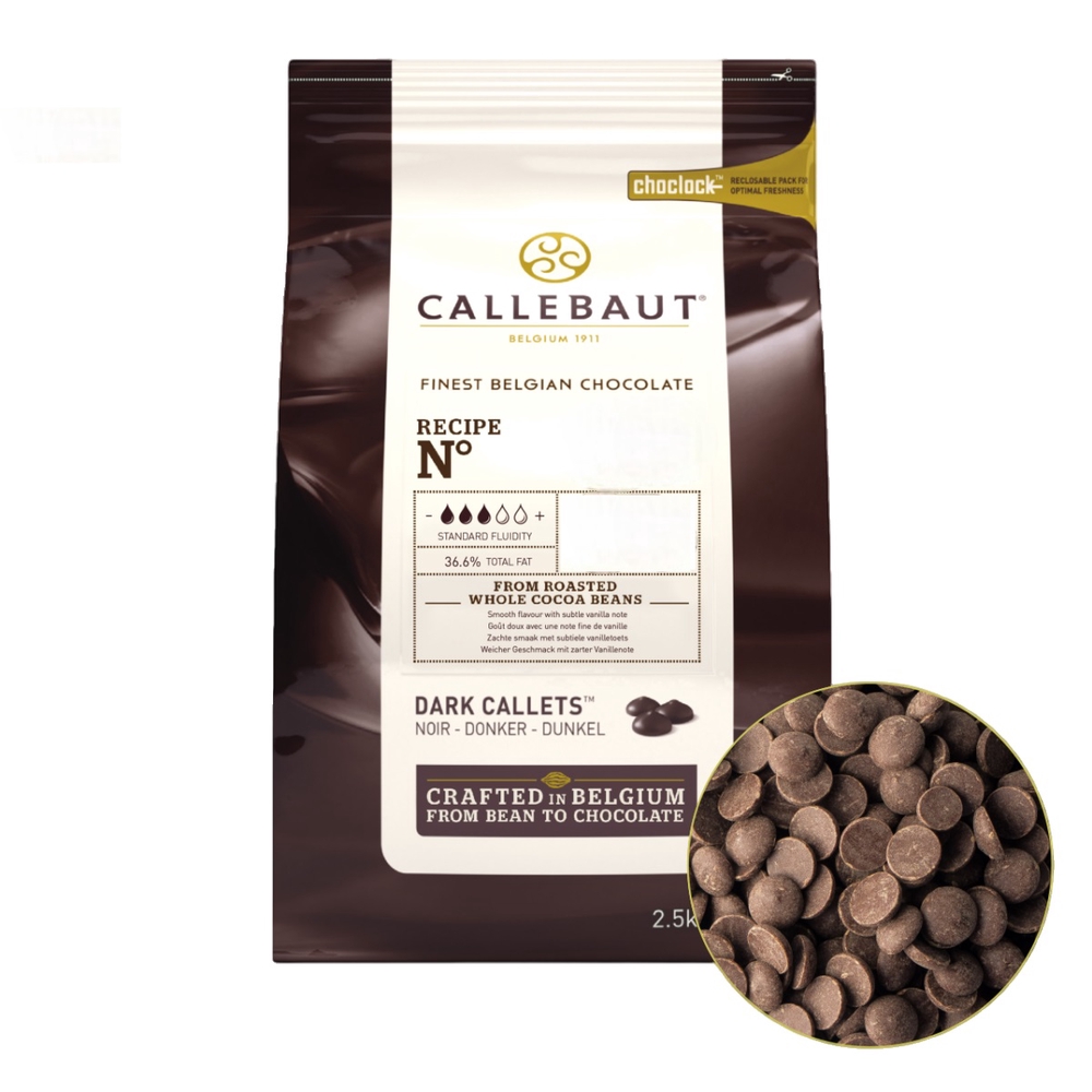 Фотография Шоколад темный какао 54.5% 2.5кг кор1-8 Barry Callebaut Бельгия - 1