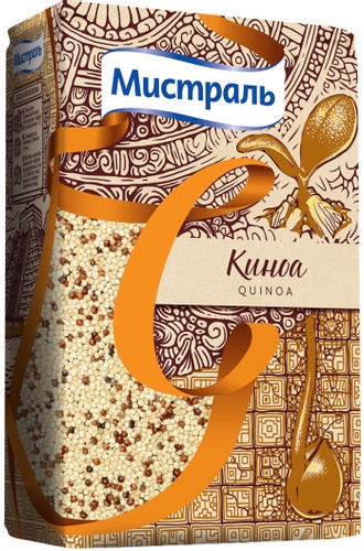 Фотография Киноа зерна смесь белых и красных 500гр кор1-12 Мистраль Россия - 1