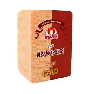 Фотография Сыр мраморный ж45% 1.4кг Ичалки - 2