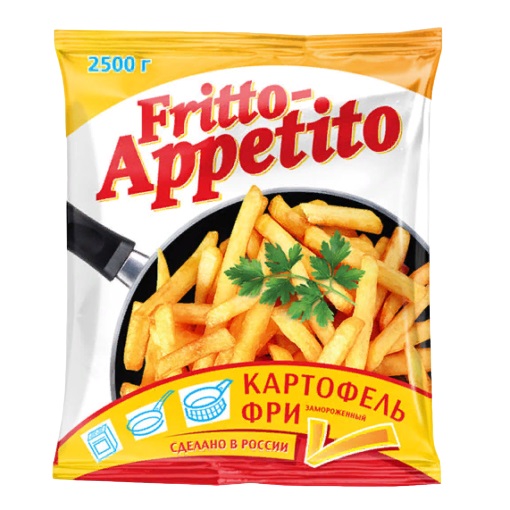 Фотография Картофель фри см р10 мм 2,5кг кор1-4 Фритто Аппетито - 1