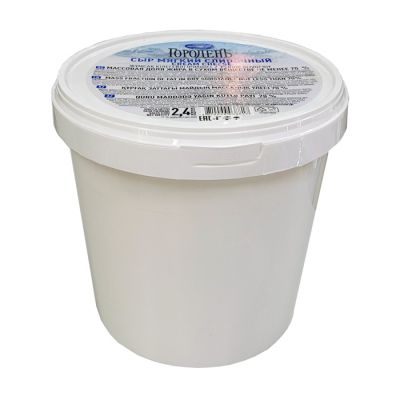 Фотография Сыр мягкий сливочный Кремчиз Городень ж70% 2,4кг Молочный мир Беларусь - 1