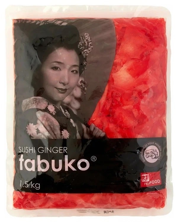 Фотография Имбирь маринованный розовый 1-1.5 кг кор1-10 Китай Tabuko - 2