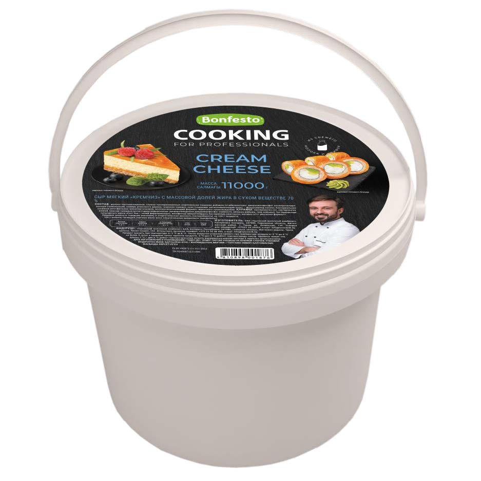 Фотография Сыр мягкий Кремчиз Cooking ж70% 11кг Беларусь - 2