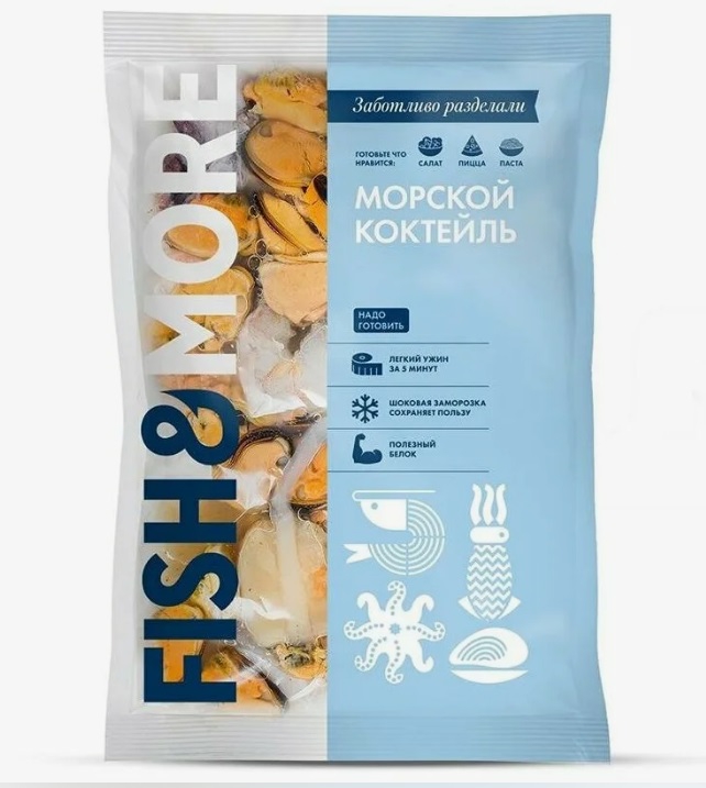 Фотография Коктейль морской см 930 гр кор1-10 Fish&More - 2