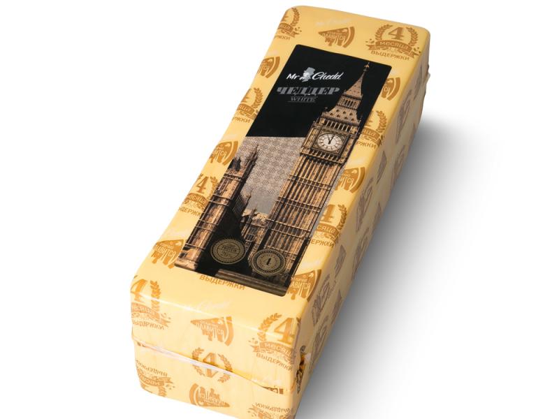 Фотография Сыр оранжевый чеддер mr chedd ж50% 2,2 кг Россия - 1