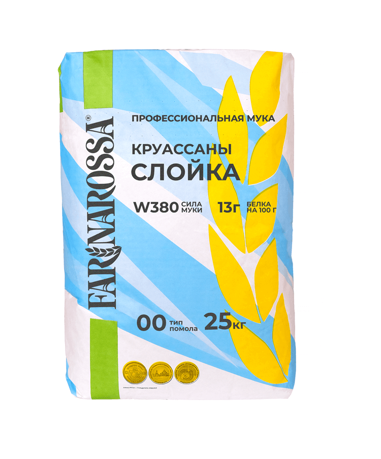 Фотография Мука для круассанов и слойки W380 25кг FarinaRоssa - 1