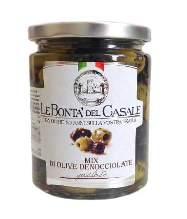 Фотография Оливки и маслины микс без косточки 314мл кор1-12 LE BONTA DEL CASALEI Италия - 1