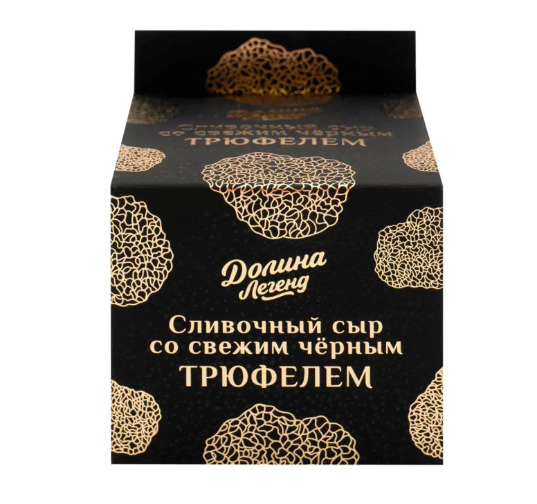 Фотография Сыр сливочный плавленый с трюфелем пастообразный ж50% 130гр Долина Легенд Россия - 1