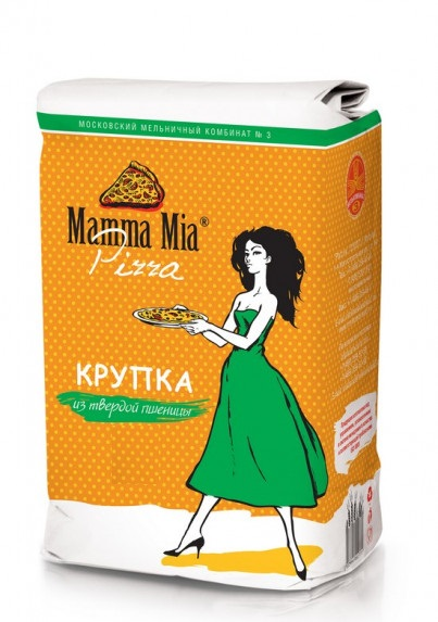 Фотография Мука крупка из твердых сортов пшеницы вс 12,5кг Mamma Mia Semola - 1