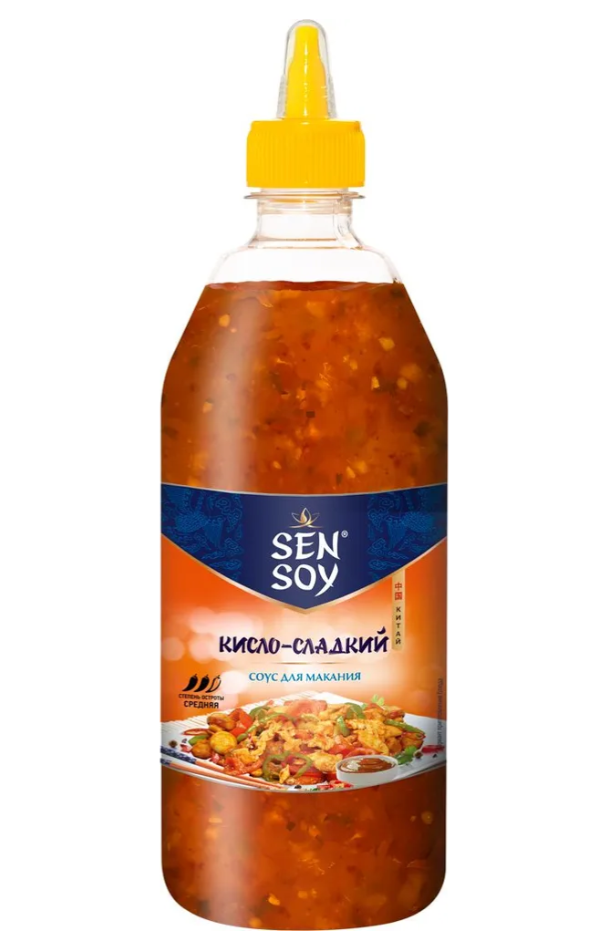 Фотография Соус кисло сладкий плб 830мл кор1-6 Sen Soy - 1