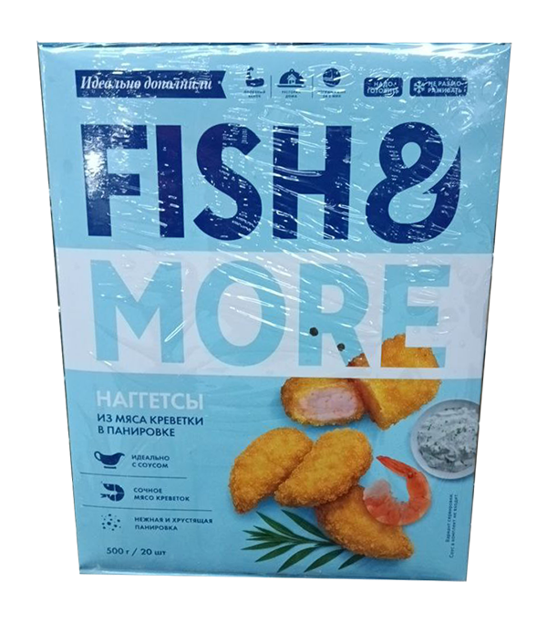 Фотография Наггетсы из мясо креветки по 0,5кг кор1-20 Fish&More - 1
