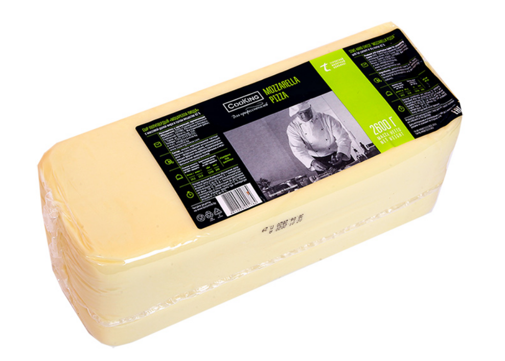 Фотография Сыр моцарелла пицца Cooking ж42% 2,6кг кор1-4 Беларусь - 1