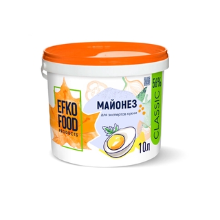 Майонез ж56% ведро 10л Efko Food classic Россия