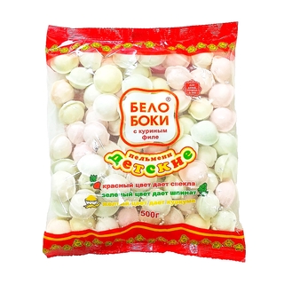 Пельмени \"Белобоки\" с куриным филе детские 500 г кор1-8 Россия