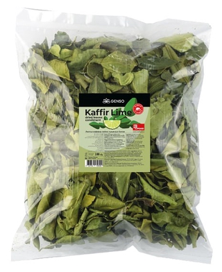 Листья каффир-лайма сушеные пак 100гр кор1-40 Genso Таиланд