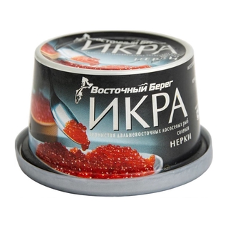 Икра лососевая зернистая нерка соленая жб 125 гр кор1-36 Восточный берег Россия