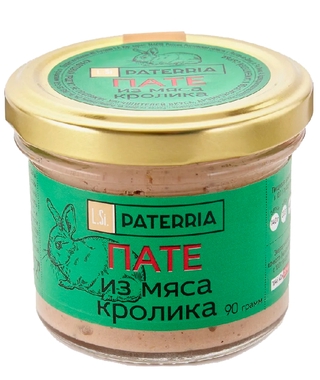 Паштет Пате из мяса кролика стб 90гр кор1-8 Россия