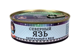 Язь северный натуральный в желе жб ключ 240гр кор1-48 ГОСТ