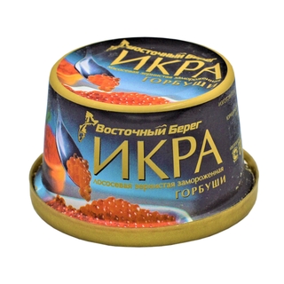 Икра лососевая зернистая горбуша замороженная жб 125 гр кор1-36 Восточный берег Россия