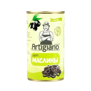 Маслины резаные бк жб 345гр кор1-12 Artigiano