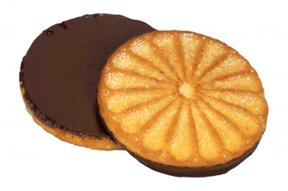 Печенье с апельсиновым вкусом в темн.шоколаде 200 гр