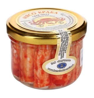Мясо краба камчатского премиум стб 230гр160гр кор1-6 Морская палитра