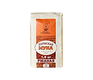 Мука ржаная 1,8кг кор1-6 Пермская