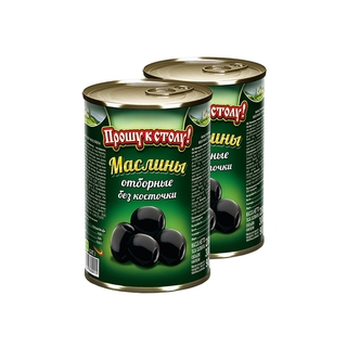 Маслины бк жб 300гр кор1-12 Прошу к столу