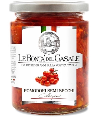 Помидорчики полувяленные черри 314мл кор1-12 LE BONTA DEL CASALE Италия